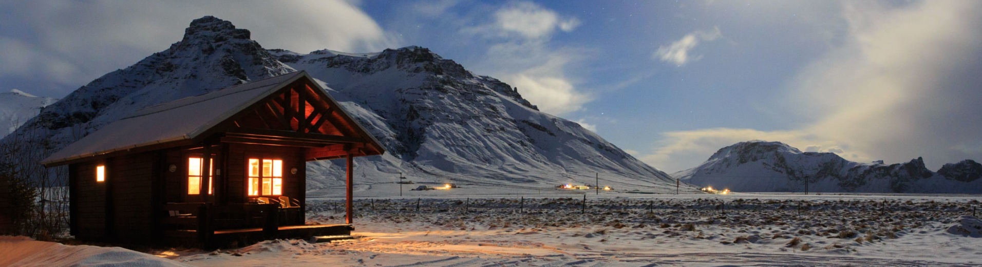 Chalet hiver Islande