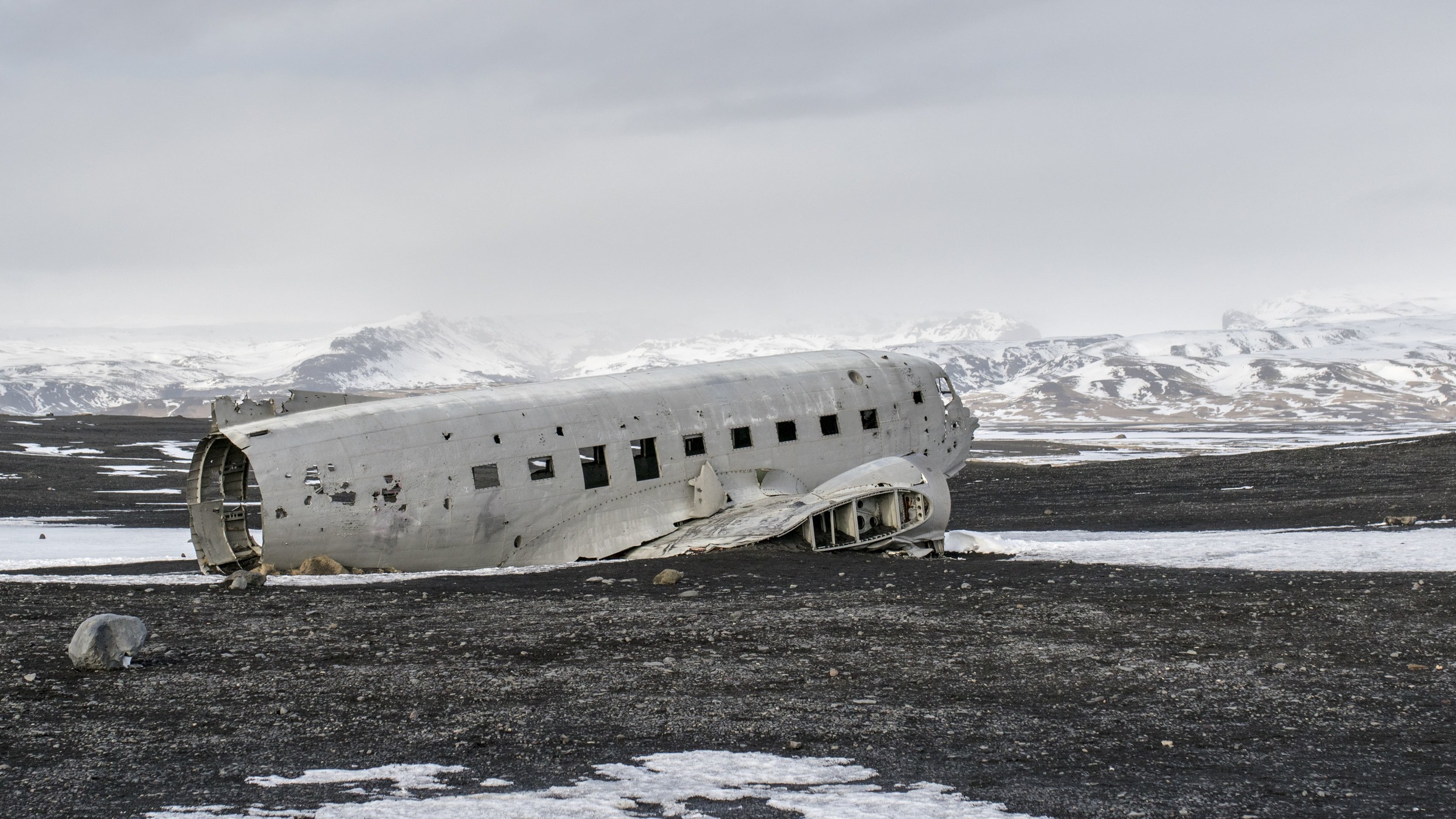 Avion échoué Islande
