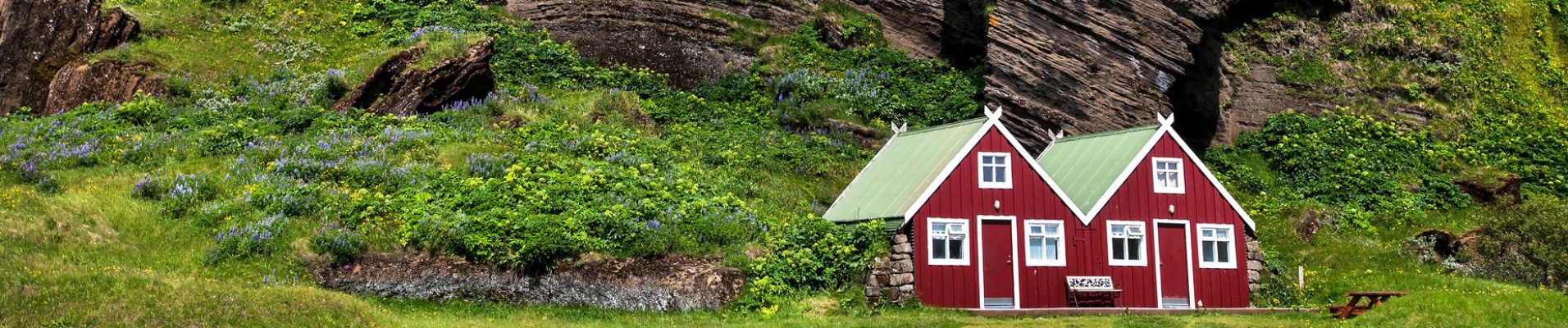Maisons rouges Islande