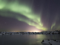 Aurores boréales en Islande