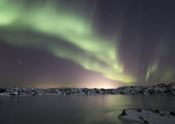 Aurores boréales en Islande