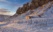 Paysage neige Islande