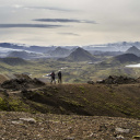 deux trekkeurs en Islande
