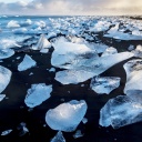Plage icebergs Islande