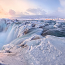 Cascade gelee Islande