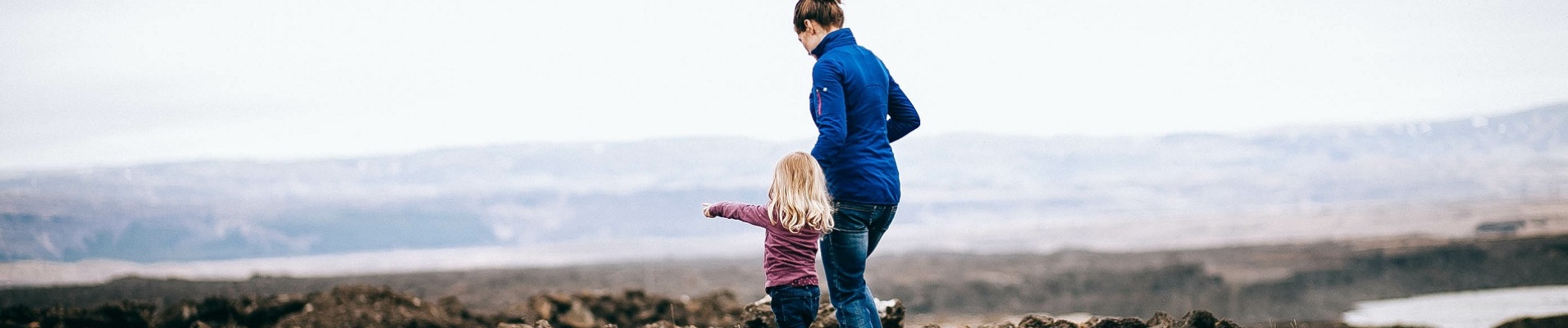 mère et enfant en Islande